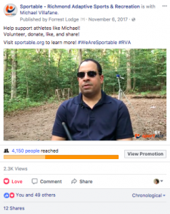 Facebook video sample with Michael Villafane